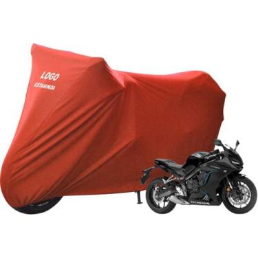Imagem de Capa Para Cobrir Moto Honda CBR 650R Alta Durabilidade - Mz, Vermelha