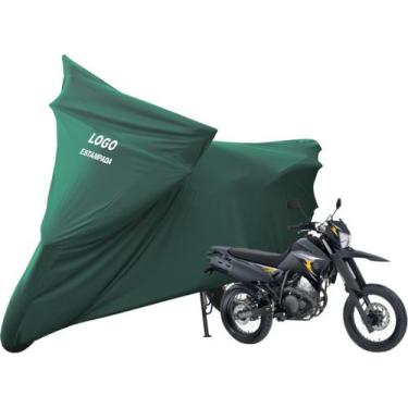 Imagem de Capa Para Moto Yamaha XTZ 250 X Com Logo - Mz, Verde