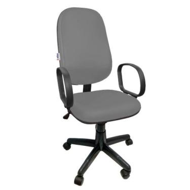 Imagem de Cadeira Presidente Giratória Reclinável para Escritório Cinza - STILOS