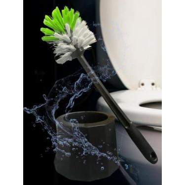 Imagem de Escova Sanitária de Lavar Banheiro Com Suporte Limpeza Colorida - Diel