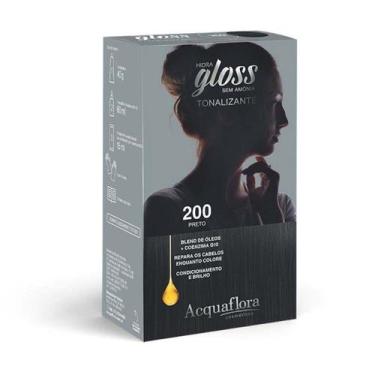 Imagem de Tonalizante Hidra Gloss 200 Preto - Acquaflora
