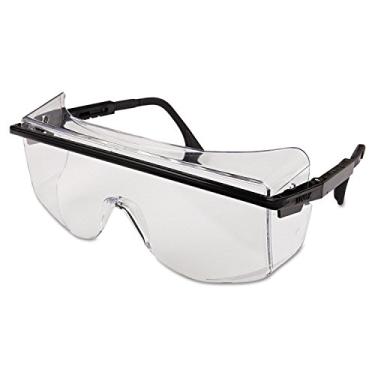Imagem de UVEX by Honeywell 763-S2500C Astrospec Series 3001 OTG Safety Eyewear, Black Frame, Clear Lens, Uvextreme Anti-fog Coating (Pack of 10)