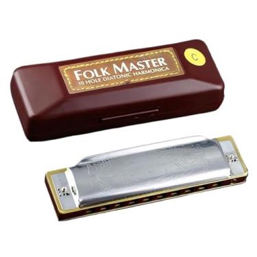 Imagem de Para Iniciantes harmônica Gaita Diatônica Blues Gaita Chave De C Blues Harpa Boca Órgão Gaita 10 Furos Para Iniciante