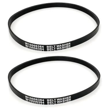 Imagem de Qloby Peça de substituição atualizada da correia de acionamento da arruela W10006384, correia de transmissão de alta qualidade compatível com as arruelas Whirlpool Kenmore Maytag substitui W10006384