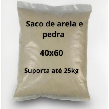 Imagem de Sacos Reciclado de Areia e Pedra 40x60 - 100 unidades - Dule Embalagen