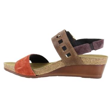 Imagem de NAOT Sandália feminina Dynasty Wedge, especiarias/marrom/cordovan, 9-9.5