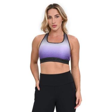 Imagem de Top de Treino Feminino Under Armour CrossBack, Roxo, M