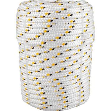 Imagem de Corda Multifilamento Trançada 10mm x 50m Branca Vonder