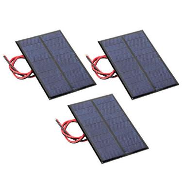 Imagem de Mini painéis solares de 5V 0,2A, kit de células solares fotovoltaicas de polissilício, células solares de energia solar,células fotovoltaicas com fios,kits de sistemas DIY, 3 peças