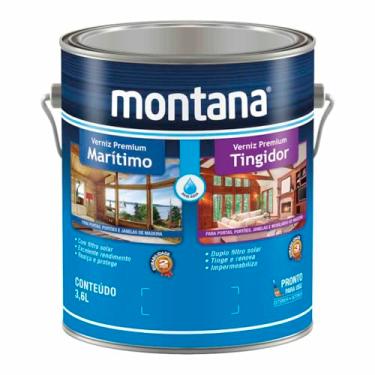Imagem de Verniz Maritimo Natural Brilhante Montana Base Água 3,6lt
