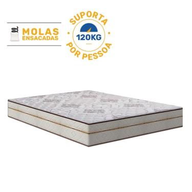 Imagem de Colchão de Molas Ensacadas Luxury Casal 138cm
