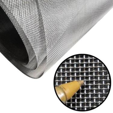 Imagem de Tela Aço Inox Malha 18 fio 26 x 1,00m (venda por metro) - Telas MM