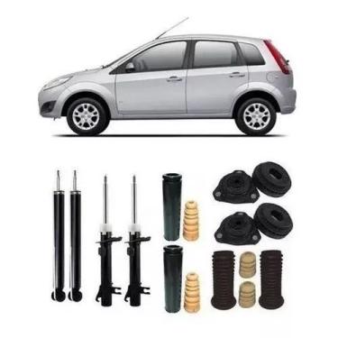 Imagem de 4 Amortecedor Kit Suspensão Fiesta 2002 2003 2004 2005 2006 - milleniu