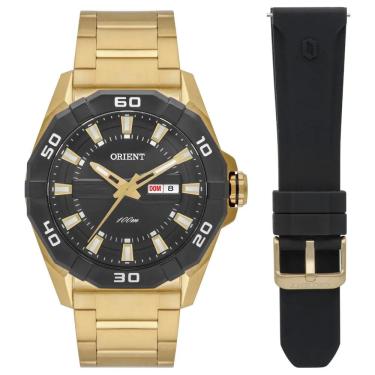 Imagem de Relógio Orient Masculino Troca Pulseira Dourado Mgss1276 P1kx