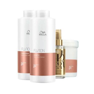 Imagem de Kit Wella Pro Fusion Profissional - Sh E Cond E Másc E Óleo