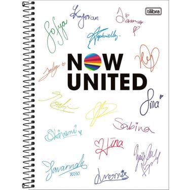 Imagem de Tilibra Caderno Universitário 80 Folhas Pautadas Capa Dura Verniz Espiral Now United