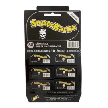 Imagem de Lamina de barbear nvc super barba black c/60
