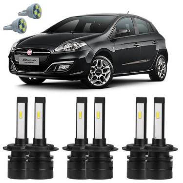 Imagem de Lâmpadas Ultra Led Alto Baixo Milha Fiat Bravo + Pingo T10 - Autovex /