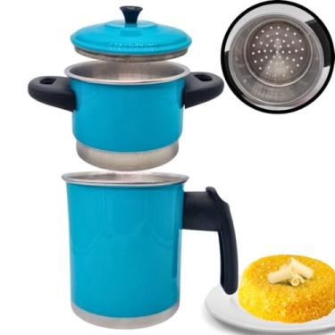 Imagem de Cuscuzeira Pequena Individual Nordestina Tiffany Nº 10 – Tradição e Sabor na Sua Cozinha