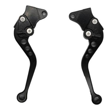 Imagem de RAYANA Alavanca de freio da embreagem da barra do manípulo de 7/20.3 cm ajustável de liga de alumínio CNC compatível com motocicleta chinesa GY6 50cc 70cc 90cc 125cc 150cc scooter ciclomotor (freio a