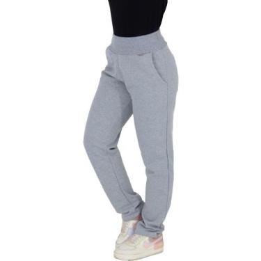 Imagem de Calça de Moleton Feminina Click Mais Bonita, Cinza,  P