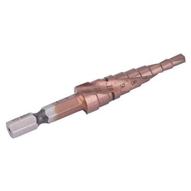 Imagem de Broca Escalonada de Aço de Alta Velocidade Com Revestimento de Cobalto, Ferramenta Multifuncional de Abertura de Furo de Haste Hexagonal de 3-12 Mm para Madeira, Metal e Plástico