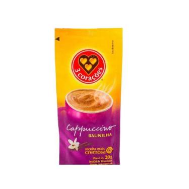 Imagem de Café Solúvel CAPPUCCINO TRÊS CORAÇÕES BAUNILHA SACHÊ - 3 Corações