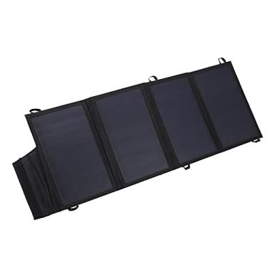 Imagem de 22W Carregador solar Banco de energia solar dobrável portátil com portas USB duplas para camping viagens de viagem atividades ao ar livre canvas plástico nylon PVC PET material