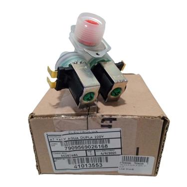 Imagem de Válvula Entrada Água Dupla 220V c/Supor Lavadora Electrolux
