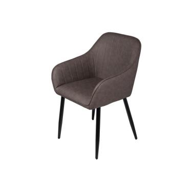 Imagem de Poltrona Volga Pu Café Base Metal