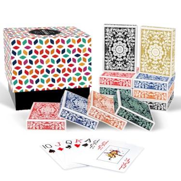 Imagem de Metsyth Playing Cards 12 Pack,Decks of Cards,Jumbo Index Large Print Playing Cards for Adults Seniors,Colorful Poker Cards Bulk with Gift Box for Activities Party Supplies Card Game Family Game Night