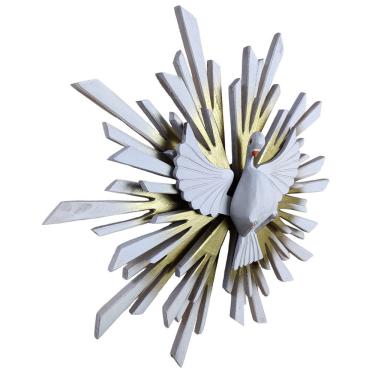 Imagem de Escultura Divino Espírito Santo Resplendor Pintado