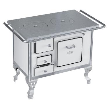 Imagem de Fogão A Lenha N1 Ferro Fundido Branco Direito