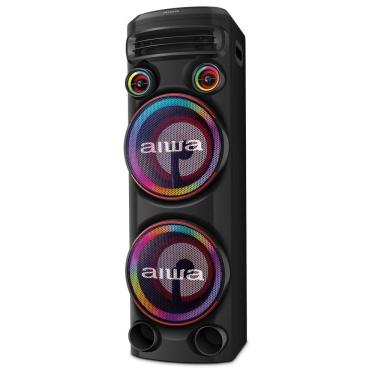 Imagem de Torre de Som Aiwa T2W-02 2300W, 2 Woofers de 10", Bluetooth, RGB, USB, FM, DJ, Bivolt