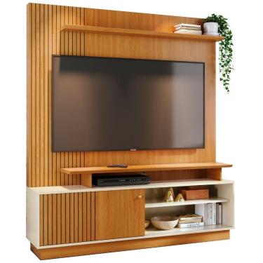Imagem de Estante Home Para Tv 65 Polegadas Ares Cinamomo Off White Madetec
