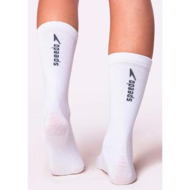 Imagem de Meia Esportiva Cano Longo Speedo 8026, Branco, 33-38