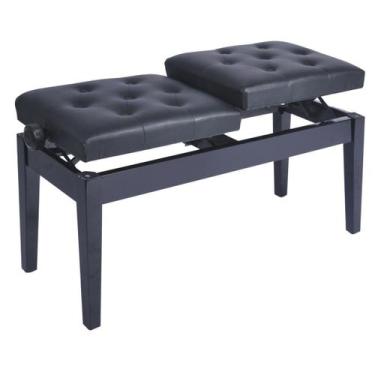 Imagem de Banqueta,banco p/ piano,órgão c/ dois assentos individuais (45 cm x 35