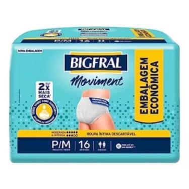 Imagem de Fralda Geriátrica Adulto Descartável Unissex Tipo Calça Bigfral Movime