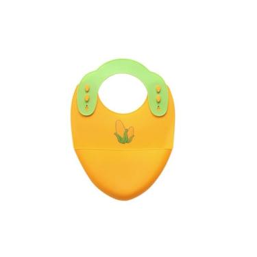 Imagem de Placa divisória de silicone com ventosa antiqueda minimalista para uso doméstico - milho [babador]