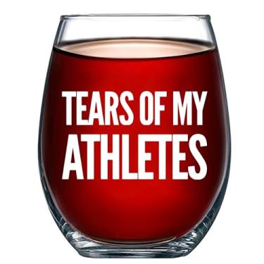 Imagem de Presentes Tears of My Athletes Coach para homens e mulheres presentes de treinador esportivo gerente de equipe esportiva taça de vinho sem haste copos transparentes para vinho tinto branco 500 ml