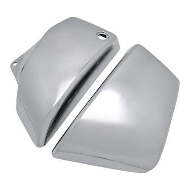 Imagem de FENGREN Capas De Carenagem Bateria Esquerda E Direita Para Motocicleta, Painel Lateral, Tampa Do Tanque Óleo Honda Shadow Ace/Aero/Sabre Vt1100 1999-2008 (Não Compatível Com Spirit) (Cromado)