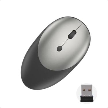 Imagem de Mouse Sem Fio Bluetooth 5.0, USB, Recarregável 500mAh Type-C, Silencioso, Compatível com Windows/Android/iOS/MacOS, para Notebook, PC, Tablet e Smartphone