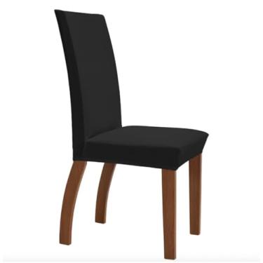 Imagem de Kit 4 Capas Luxo Para Cadeiras de mesa de Jantar - Hd Decorações (Preto)