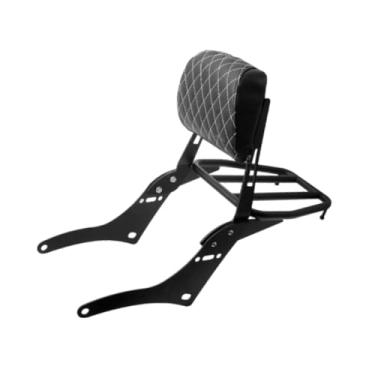 Imagem de KiBcsLic Almofada de encosto para sissy bar de motocicleta, acessório de reparo para encosto de sissy bar, bagageiro de carga para passageiros, Grade