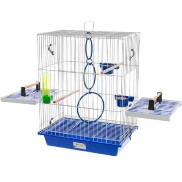 Imagem de Gaiola Calopsita Mansa Aves Pássaros Luxo Com Acessórios Completa - Vi
