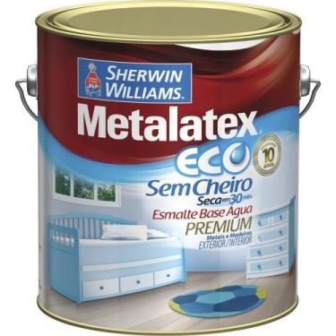 Imagem de Tinta Eco Esmalte Acetinado Branca 3,6 Litros - Sherwin Williams