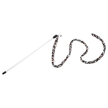 Imagem de Zerodis Cat Funny Toy Teaser Teaser Sick Magic Luipaard Tail Com Bel Light Para Funmbretable Lampar FunBretable Para Os Amantes de Gat Fita de Fibra Poliesônica Para Conceder o Tempo de Nascimento e