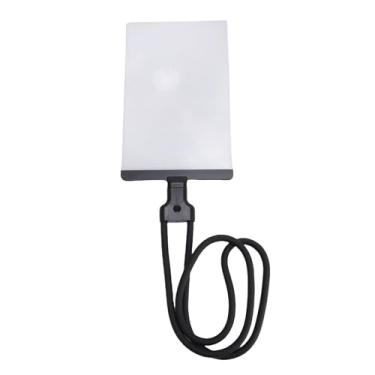 Imagem de Pssopp Linheiros de Vidro de Pescoço de Ganso, óculos de Lupa Flexíveis para Penduramento para Idosos de Baixa Visão Lendo Reparo de Inspeção de Costura (BLACK)