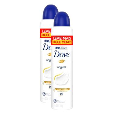 Imagem de Desodorante Antitranspirante Aerosol Dove 250ml Leve Mais Pague Menos Kit com duas unidades