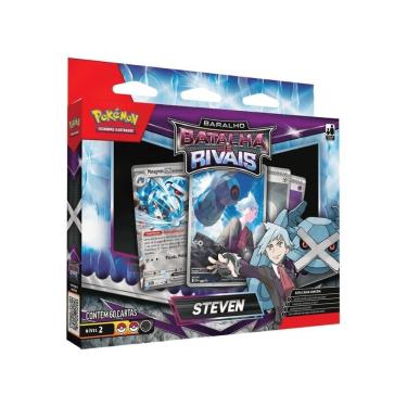 Imagem de Box Pokémon Baralho Batalha De Rivais Steven Copag 60 Cartas